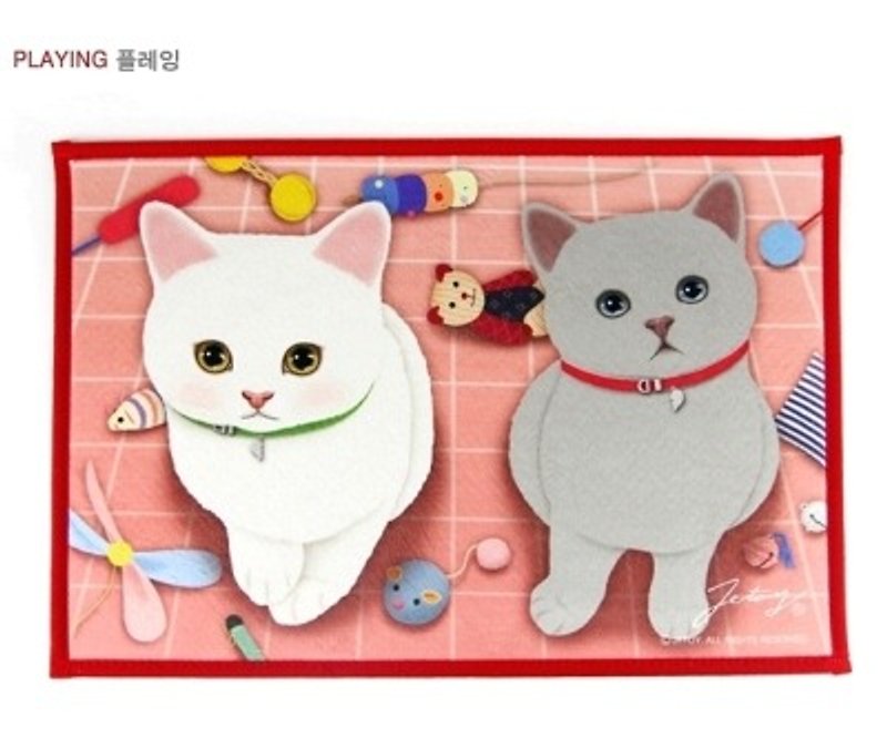 Jetoy, sweet cat slip Mats _Playing (J1507107) - Other - Other Materials Multicolor