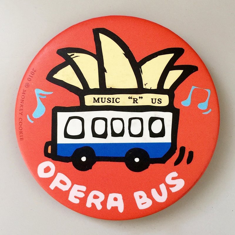 Big Magnet Opera Bus | MonkeyCookie - แม็กเน็ต - พลาสติก สีแดง