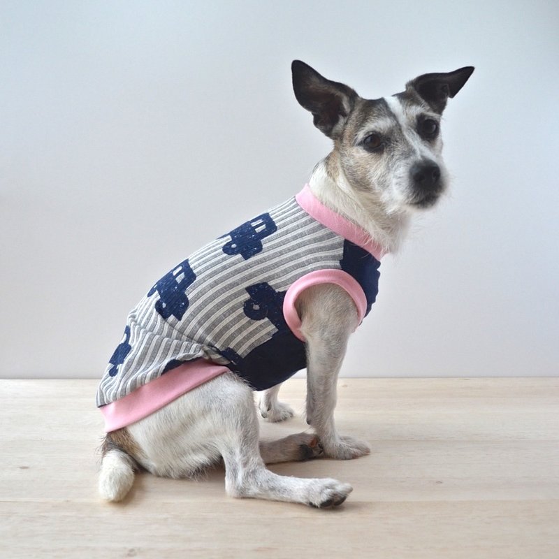 犬服 防蚊加工タンクトップ「Cars」LL - 寵物衣服 - 其他材質 藍色