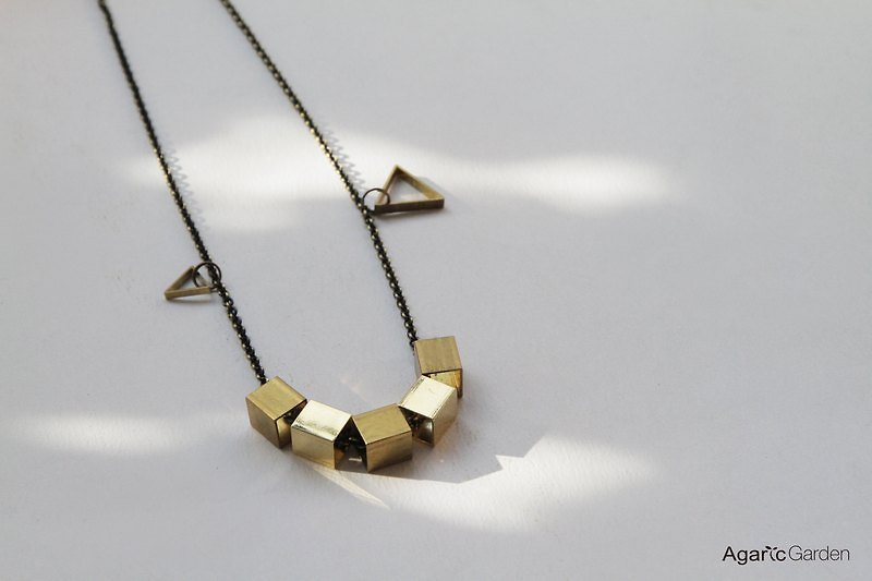 █ Yi Gerui squares geometric necklace - Necklaces - Other Metals 