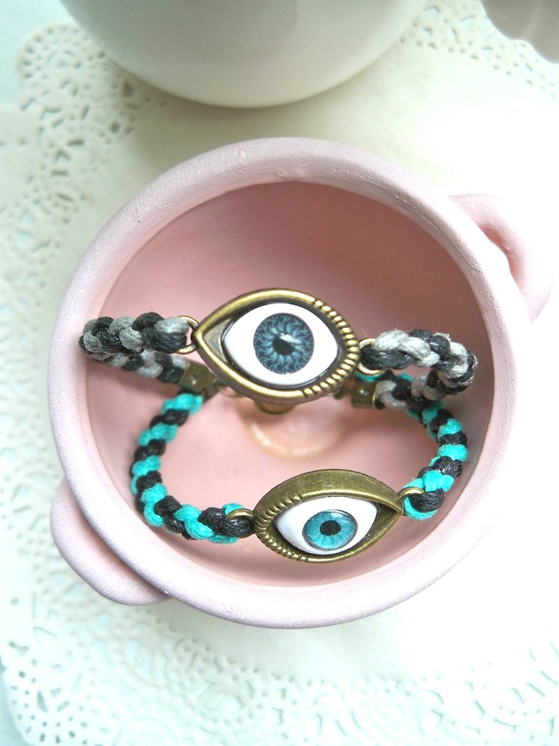 Goggles woven bracelet -1 bar (optional color) - Bracelets - Other Materials Multicolor