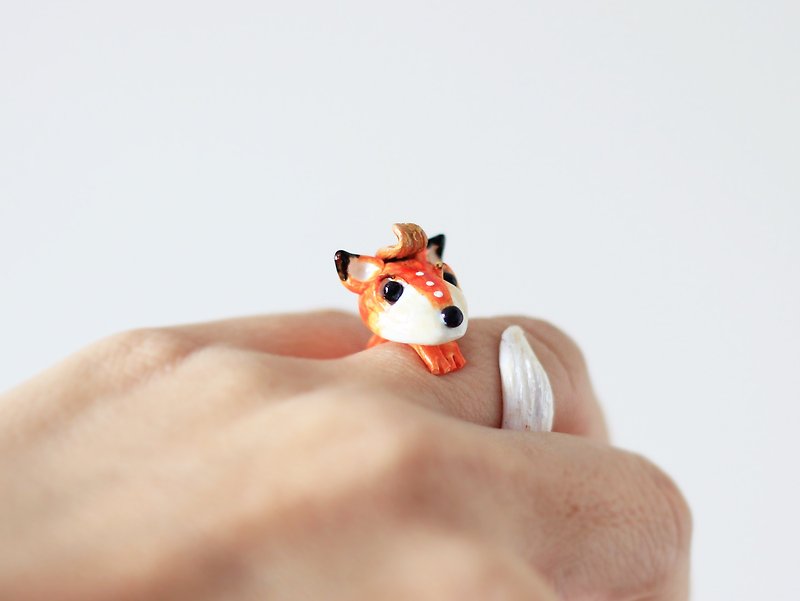 Fox hand formed ring - General Rings - Other Materials 