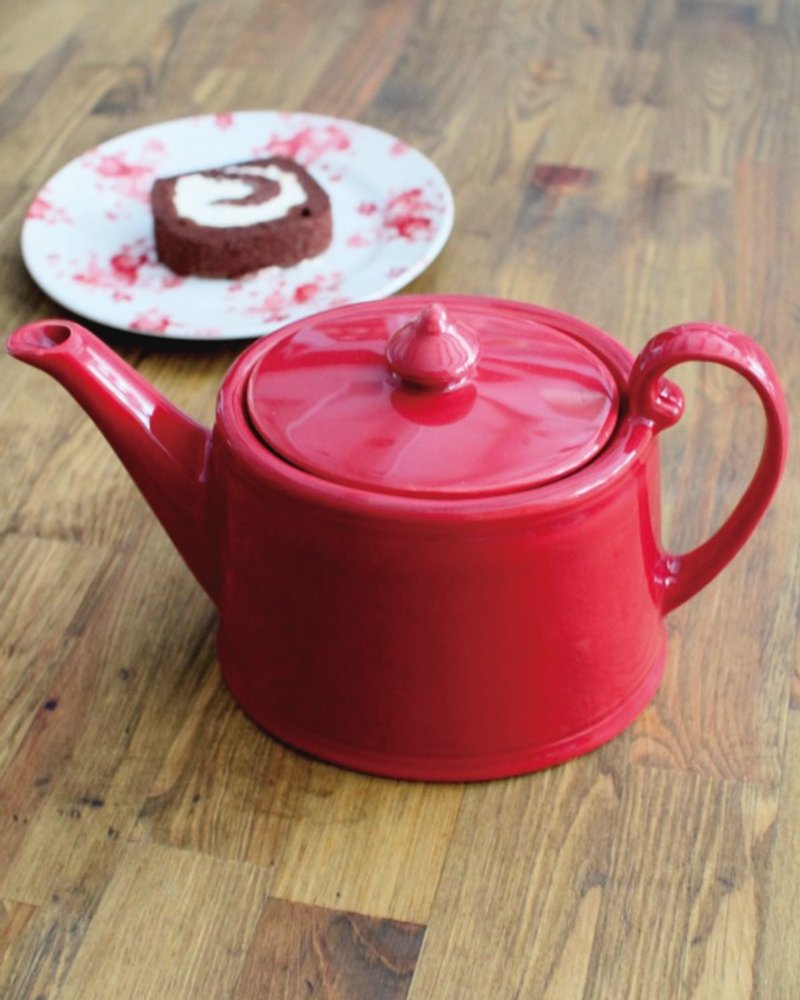 France Côté Table lily red teapot - Pottery & Ceramics - Other Materials 