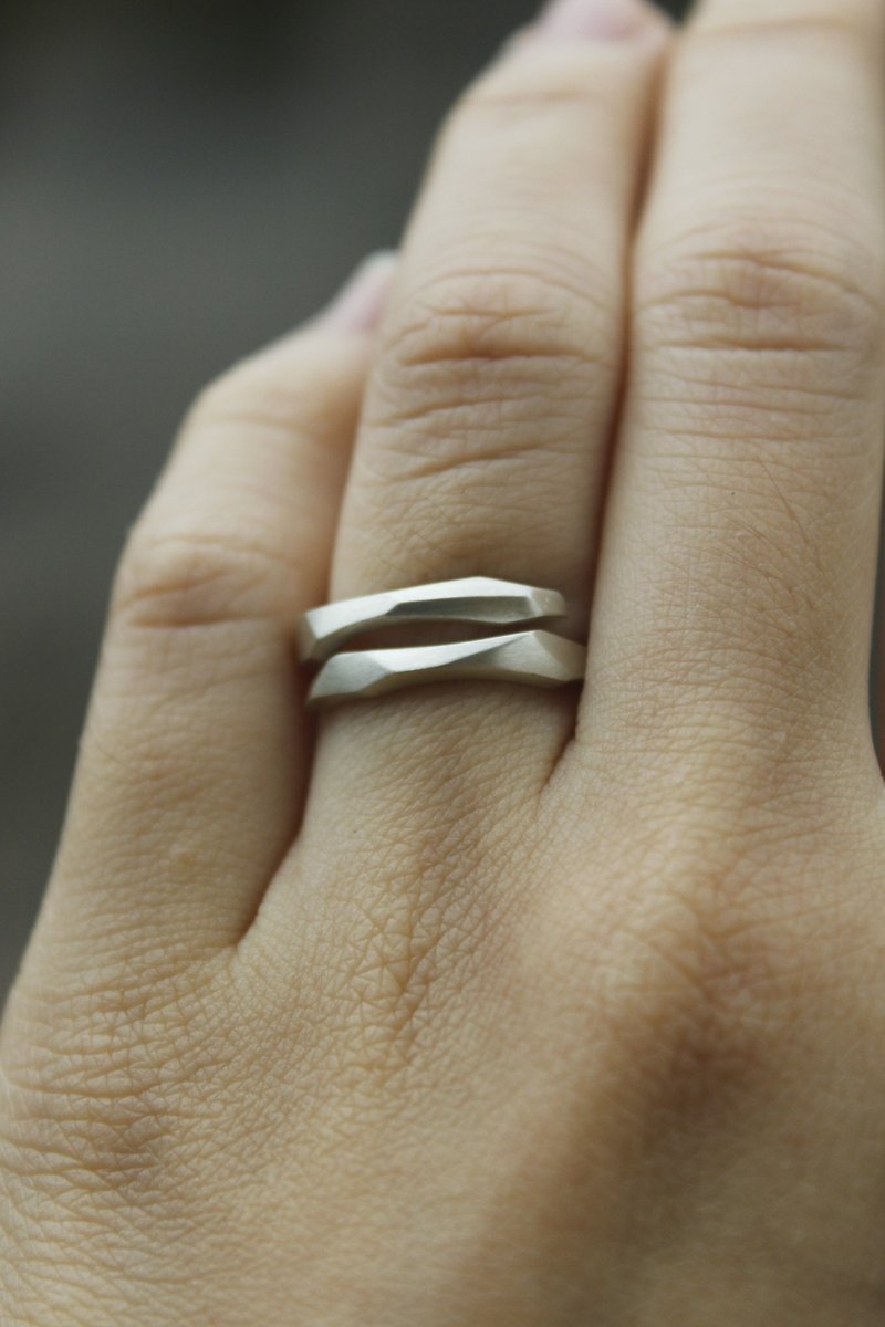 幾何生長-戒指 - 戒指 - 其他金屬 灰色
