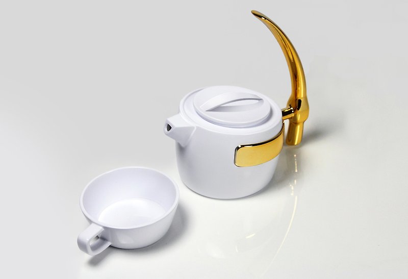 [Geway] Memories_Jinjiu Tea Set_White Porcelain Teapot Tea Cup_Housewarming_Gao Sheng_New Residence_Birthday_Graduation - ถ้วย - วัสดุอื่นๆ ขาว