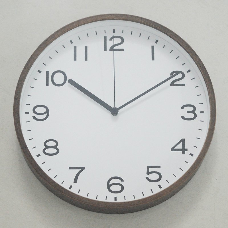 Desrochers / Te simple Brown Wood Wall Clock - Clocks - Wood Brown