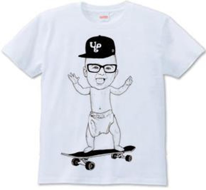 Baby Skateboarder (6.2oz) - เสื้อยืดผู้ชาย - วัสดุอื่นๆ 