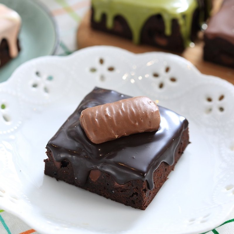 【黑熊先生巧克力布朗尼】TWIX巧克力布朗尼 - 蛋糕/甜點 - 新鮮食材 咖啡色