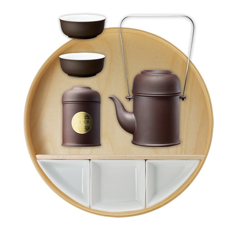 Play Essay Creative product kung fu tea set (purple) - Teapots & Teacups - Other Materials Brown