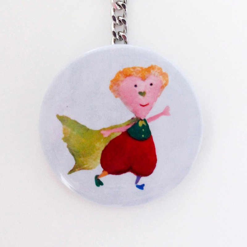 The Little Prince-Stainless Steel mirror key ring - Keychains - Other Metals Green