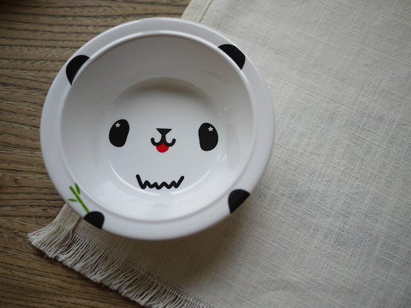 mixmania pudgy panda black and white with a small bowl of children - Bowls - Other Materials White