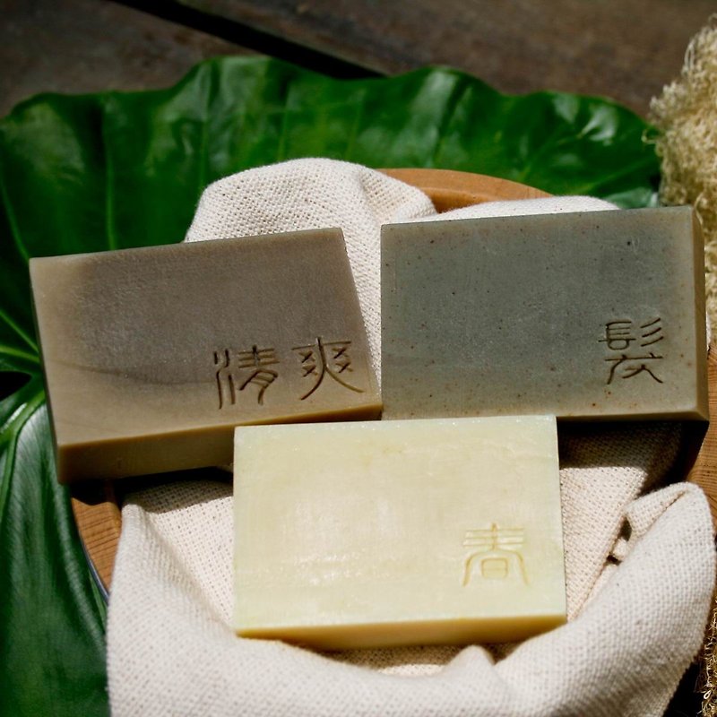 【Monga Soap】Gift Box-Spring Soap/Refreshing Soap/Hair Soap-Gift/Gift/Selection - สบู่ - วัสดุอื่นๆ สีนำ้ตาล