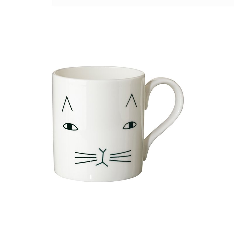 Mog bone china mug | Donna Wilson - Mugs - Other Materials White