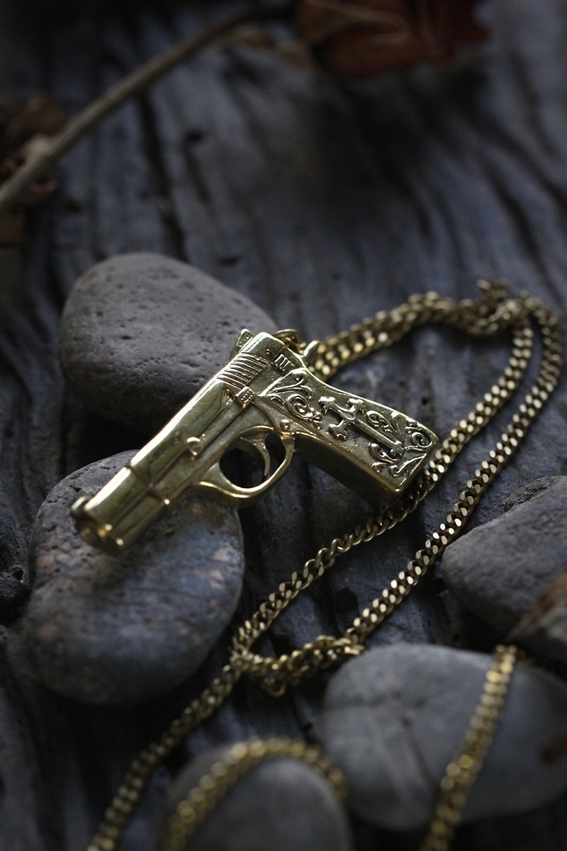Romeo's gun Charm Necklace by Defy. - Necklaces - Other Metals 