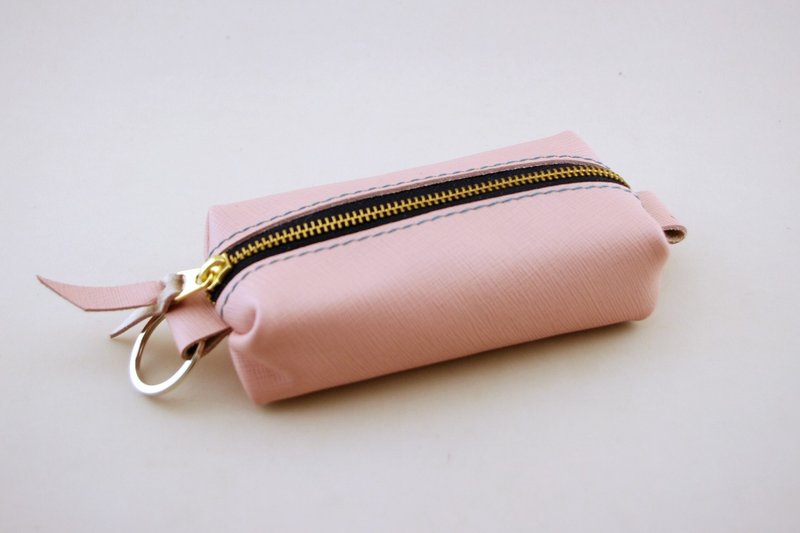 ♪. Little pink. ♫ - small objects package / Cosmetic / Wallets - Toiletry Bags & Pouches - Genuine Leather Pink