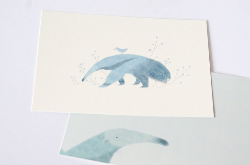 [Horned forest] Flower Anteater Postcard (single-sided) - การ์ด/โปสการ์ด - กระดาษ 