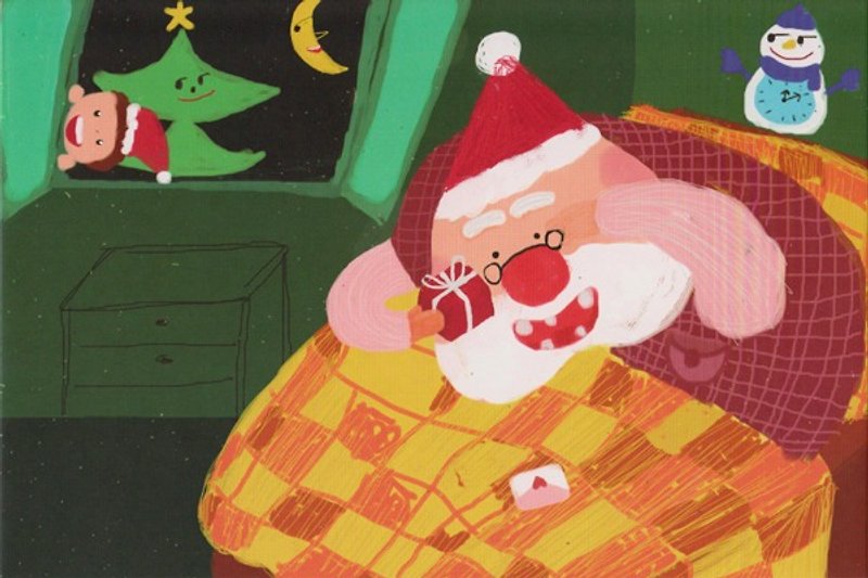 共有の季節～ユニバーサルカード ポストカード クリスマスカード - カード・はがき - 紙 レッド