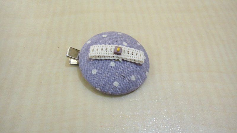 Duckbill buckle hand bag clip - Purple Talasite - Hair Accessories - Other Materials Purple