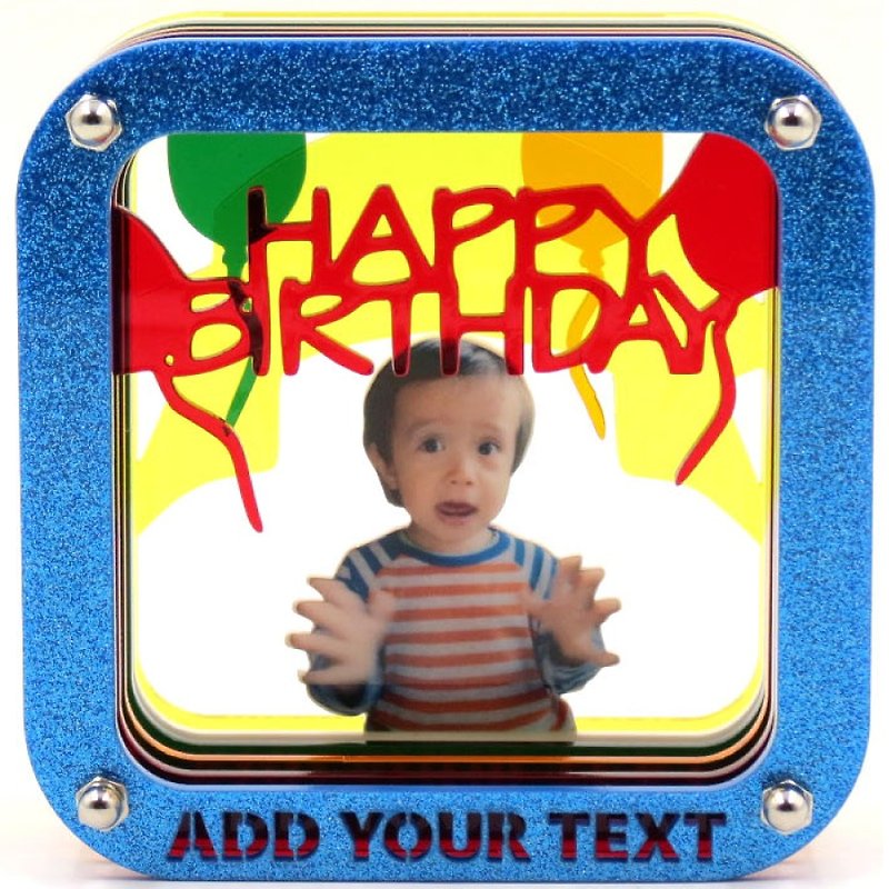 Customized 3D Puzzle Picture Frame-Happy Birthday Theme x Personalization - ภาพวาดบุคคล - พลาสติก หลากหลายสี