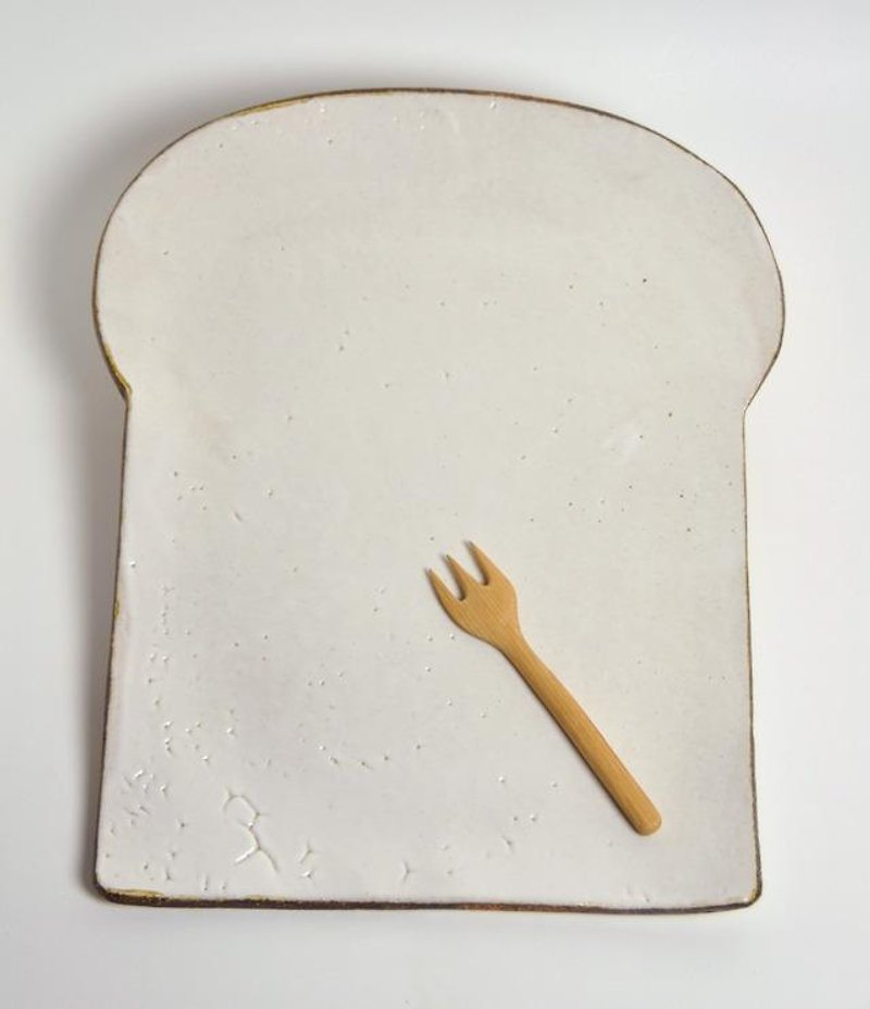 [Super-oversized dish!] Dish of bread ~party plate~ - จานเล็ก - วัสดุอื่นๆ ขาว