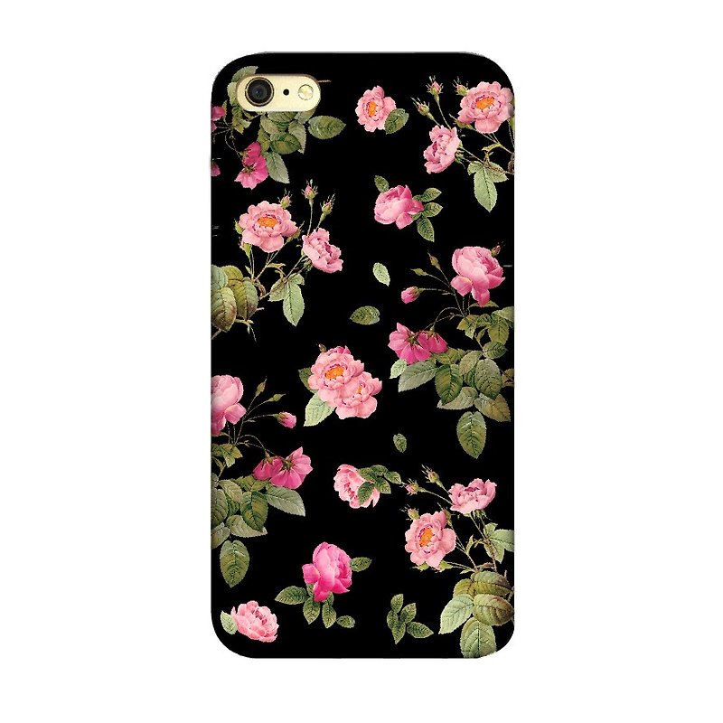 French stars hibiscus flower phone shell - Phone Cases - Other Materials Black