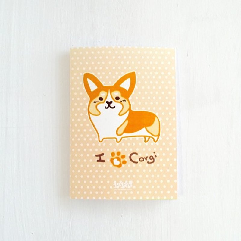 1212 record this fun design Travel - Corgi come - Notebooks & Journals - Other Materials Orange