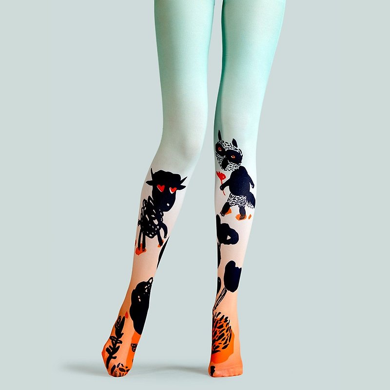 vikenプランデザイナーパターンストッキングパンスト靴下ストッキングは、両方の創造的 - タイツ - コットン・麻 
