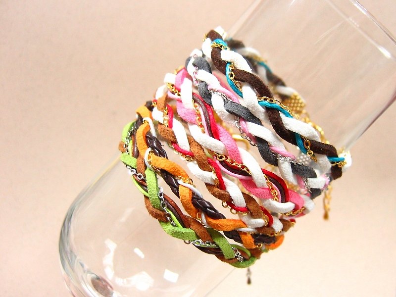 Various bracelets (6 styles), customized colors, multi-color bracelets, bracelets, customized gifts, beautiful - Bracelets - Other Materials Multicolor