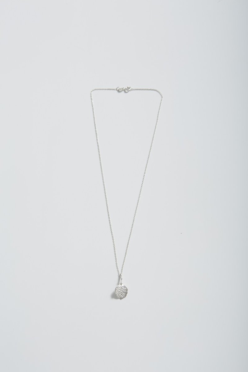 I-Shan13 Medium Mint Leaf Necklace - Necklaces - Other Metals 