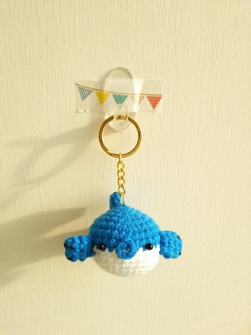 [Knitting] Marine Biology ~ large collection of marine organisms toot mouth -NO.1 Whale Whale - ที่ห้อยกุญแจ - วัสดุอื่นๆ สีน้ำเงิน