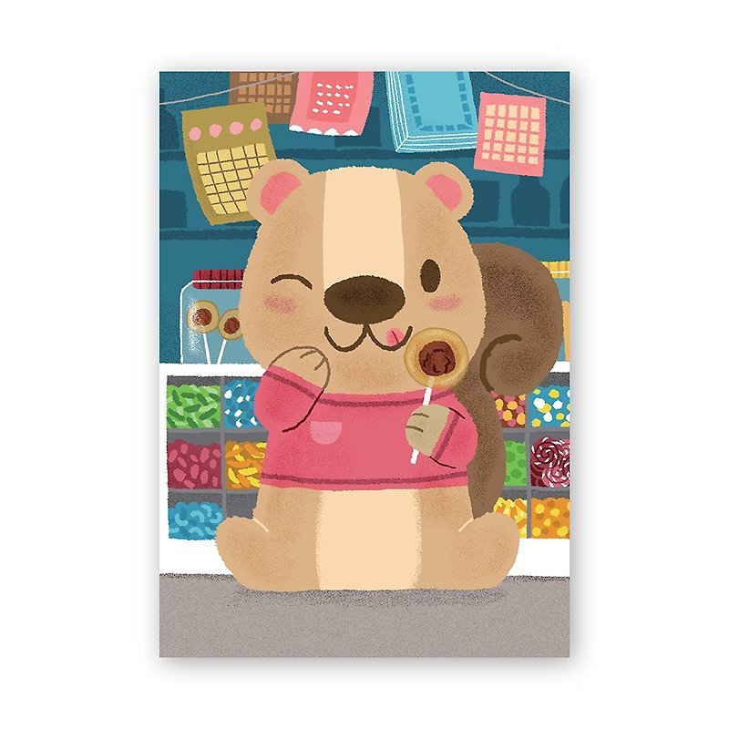 【ポカ】台湾スイーツポストカード：マルトース（15号） - カード・はがき - 紙 