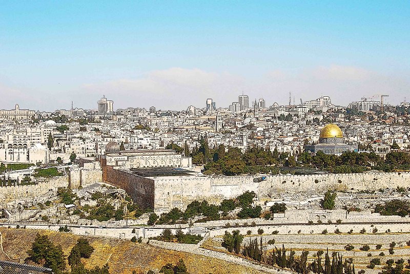 Temple Mount. Jerusalem---frameless painting - กรอบรูป - ไม้ 