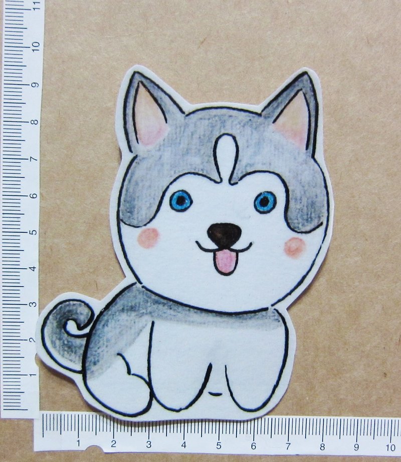 Hand-painted illustration style fully waterproof sticker ski - Stickers - Waterproof Material Gray