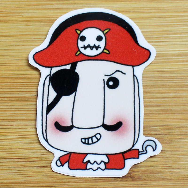 Waterproof Stickers (Small) _ Bad Guy Series 15 (Captain Hook) - สติกเกอร์ - วัสดุกันนำ้ 