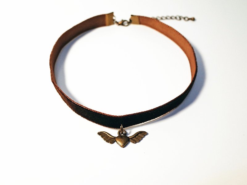 W&Y Atelier - Brown Choker , Flower Necklace (4 colors) - Necklaces - Other Materials Brown