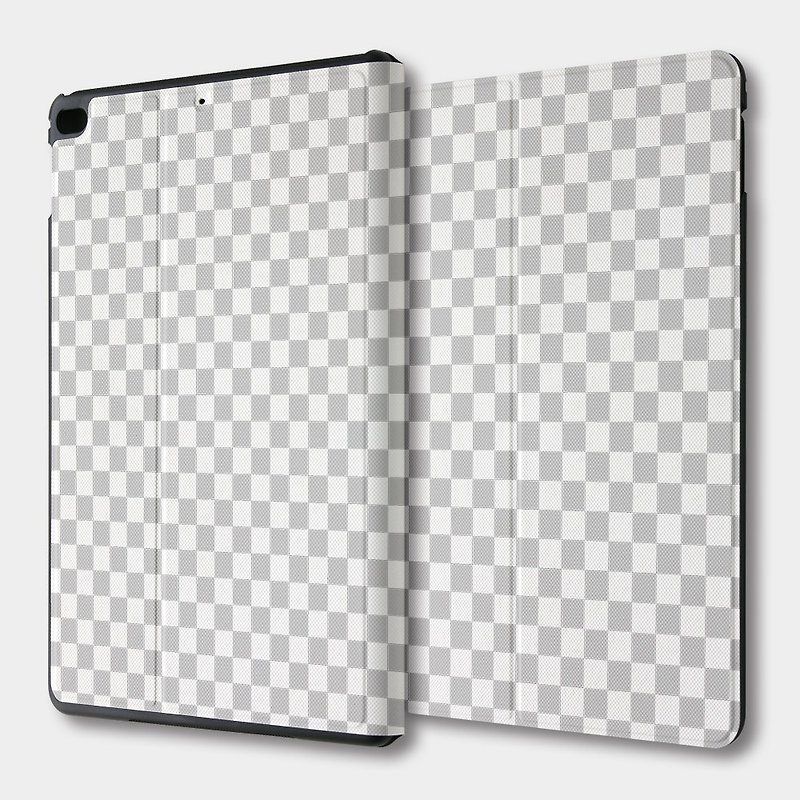 Clearance offer iPadmini flip leather case protective cover Photoshop transparent PSIBM-028 - เคสแท็บเล็ต - หนังเทียม สีเทา