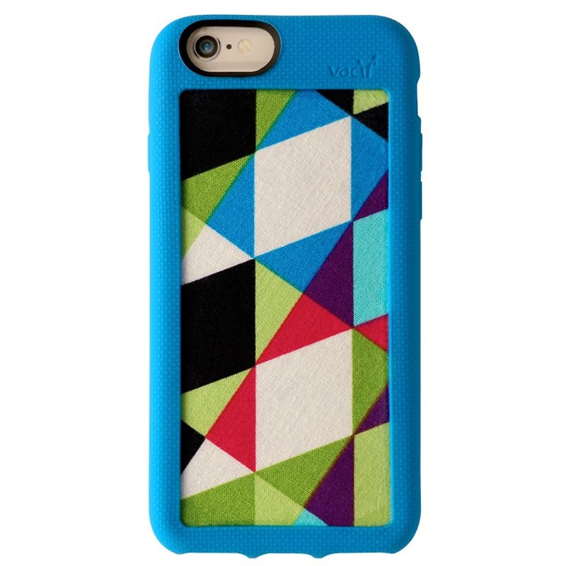 Vacii Haute iPhone6/6s布面保護套 幾何藍 - 其他 - 其他材質 藍色