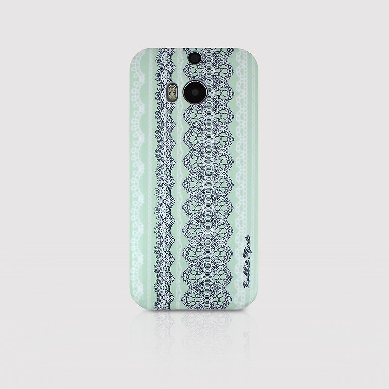 (Rabbit Mint) Mint Rabbit Phone Case - Thin He Leisi series - HTC One M8 (P00006) - Phone Cases - Plastic Green