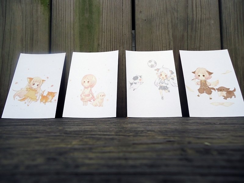 Bazaar // Meeks Taoka (dog) - Cards & Postcards - Paper White