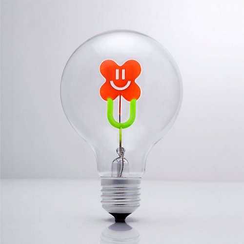 DarkSteve 「演活生命」 DarkSteve「演活生命」- 設計師燈泡 - 微笑花朵球燈泡 Edison-Style 愛迪生燈泡: 1 個 (純燈泡)