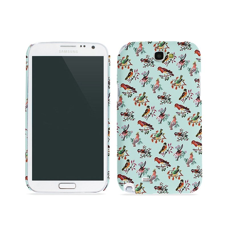 Girl apartment :: Nathalie-Lete x Samsung Galaxy Note 2 mobile phone shell -Birds - เคส/ซองมือถือ - พลาสติก สีเขียว