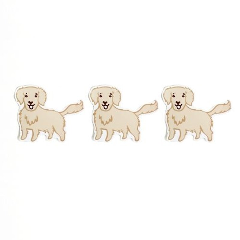 1212 fun design waterproof stickers funny stickers everywhere - Golden Retriever - Stickers - Waterproof Material Gold