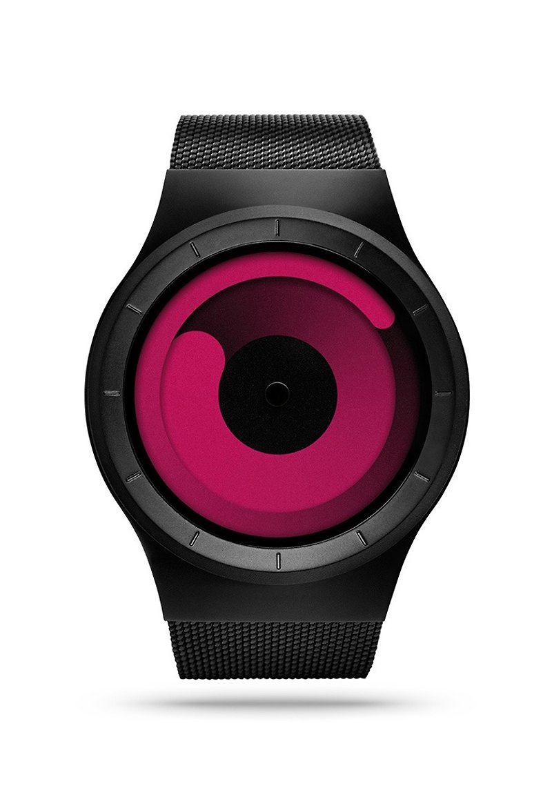 宇宙重力系列腕錶 MERCURY(黑/粉紅 , Black / Magenta) - 女錶 - 其他金屬 黑色