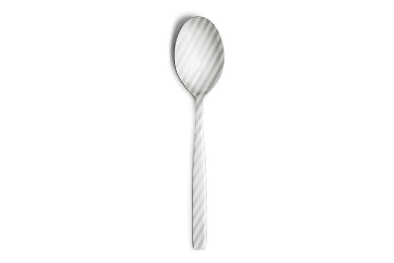 Perrocaliente 斜紋餐匙 - 刀/叉/湯匙/餐具組 - 其他金屬 灰色