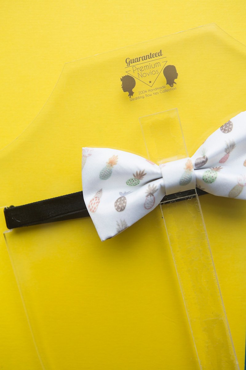 Style 0044 Pineapple pattern Bowtie - Groom Gift & Wedding Bowtie - Chokers - Polyester Multicolor