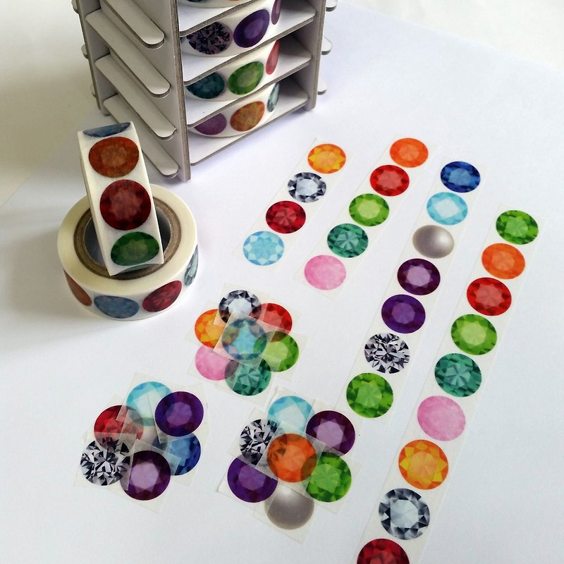 Masking Tape GEMS - Washi Tape - Paper Multicolor