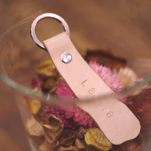 Leather key ring name put you in my heart in the hands of two both groups (primary section)