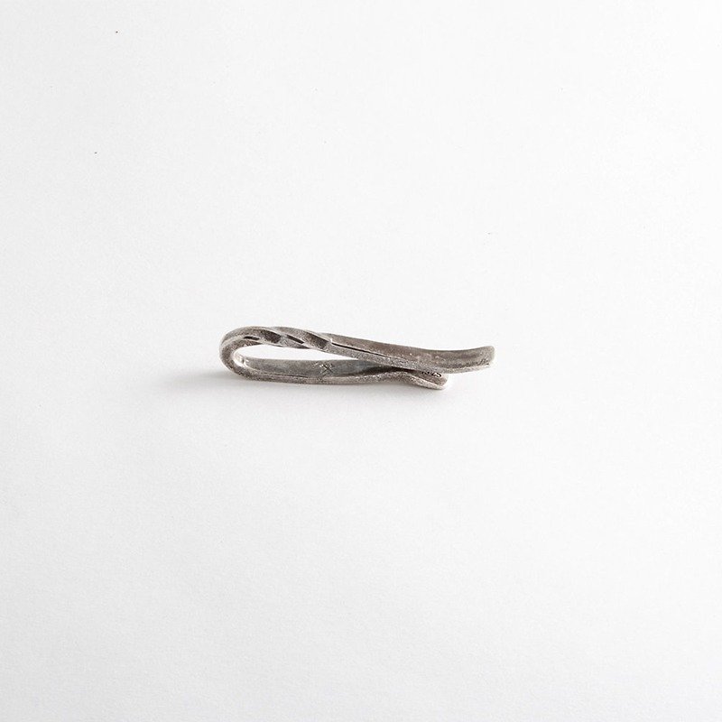 Studebaker Metal-Hand-forged sterling silver tie clip - อื่นๆ - โลหะ สีเทา