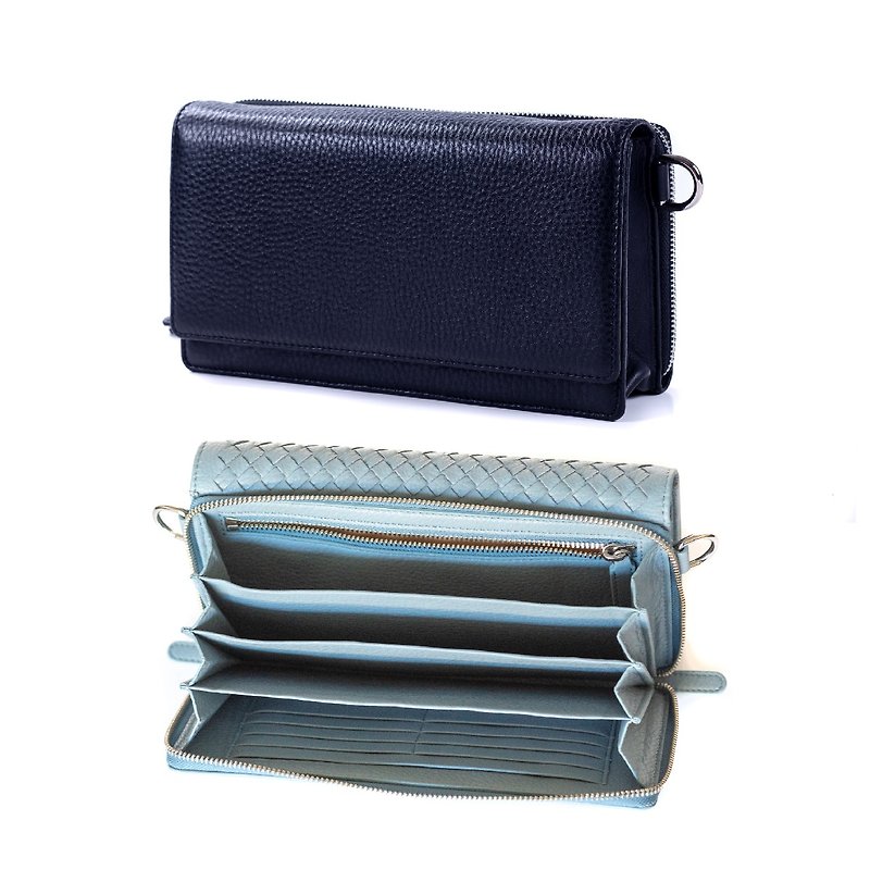 Pablo Clutch can be embossed with optional colors - Clutch Bags - Genuine Leather Multicolor