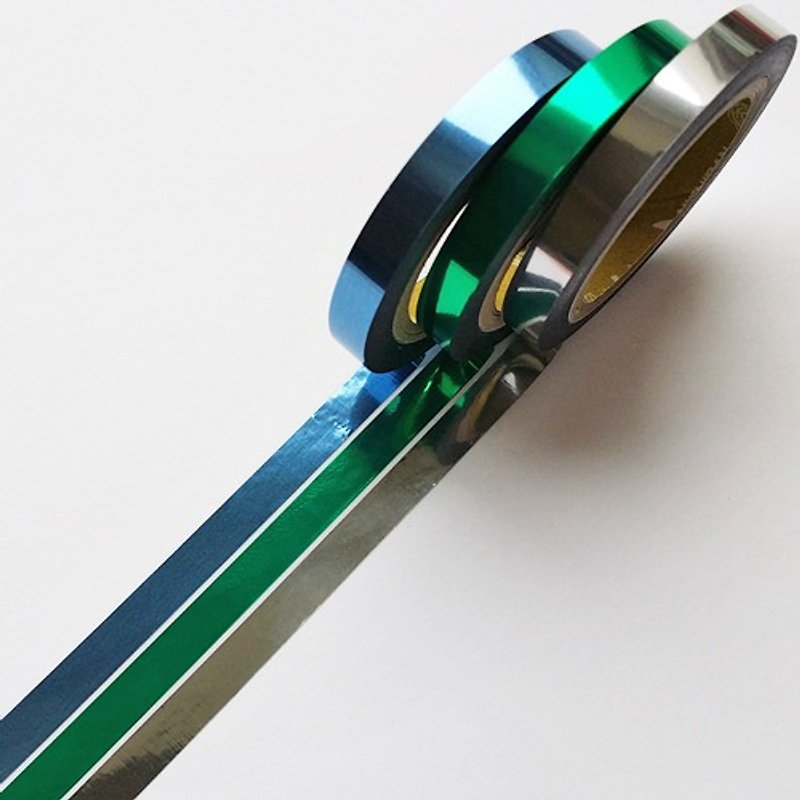 NICHIBAN Petit Joie Metallic Tape [Ocean (PJMY-03)] - Washi Tape - Other Materials Multicolor
